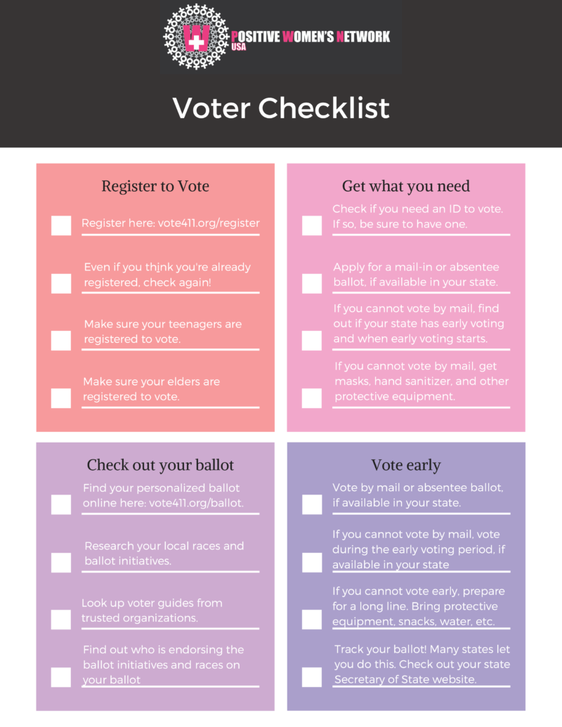 Voter Resources – Positive Women's Network – USA